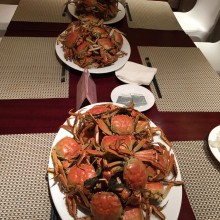 Delicious sea food to celebrate the victory. By the way, the gym was amazing this night, all the fan