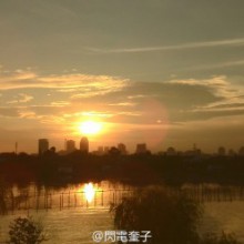 今日陽澄湖之夕陽·晚霞。“朝霞不出門，晚霞行千裡”，看來晴朗要持續好長時間了[太阳][太阳][太阳]ps：快被熱成神經病了[抓狂][抓狂]