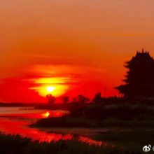 阳澄湖夕阳