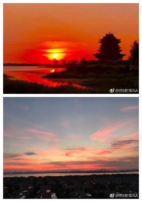 阳澄湖夕阳