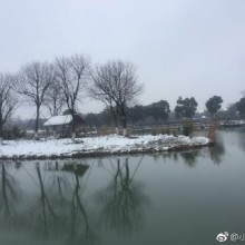 江南雪下，阳澄湖畔十里水墨画廊～ ​