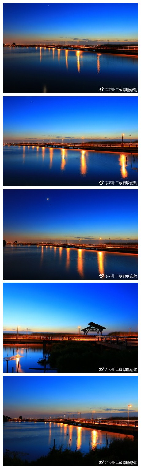 #园区美景#阳澄湖半岛 夜景的世界 骑行赛道上的灯火辉煌 夏季通透的天空